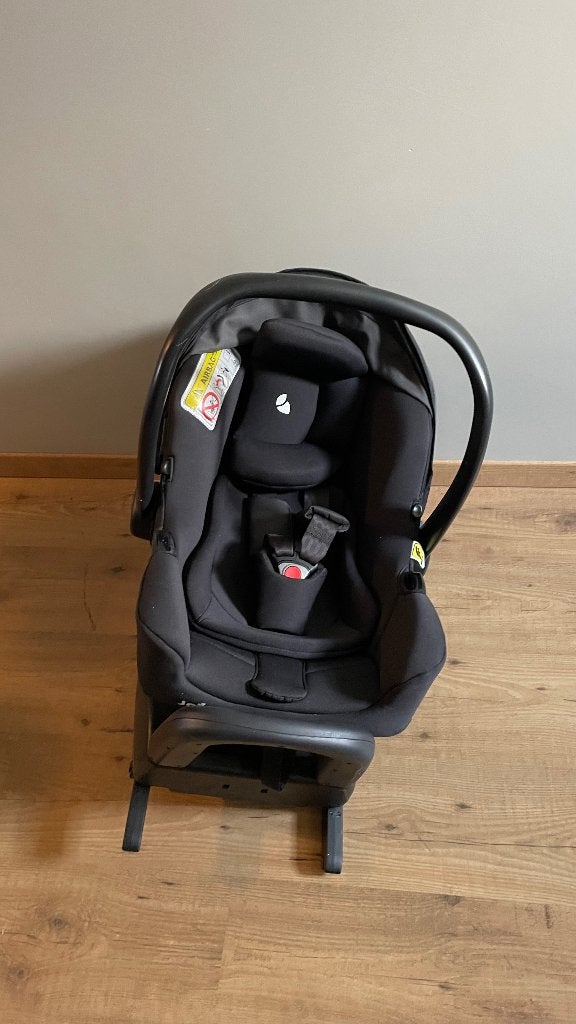 Joie autostoel I-starter + i-Base Advance basis + raincover, Kinderen en Baby's, Autostoeltjes, Gebruikt, Isofix, Slaapstand, Ophalen