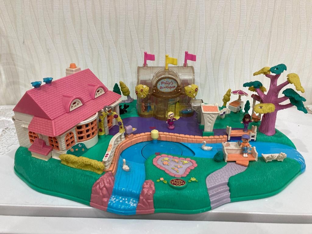 zolderopruiming: Polly Pocket Magical moving Pollyville 1996, Enlèvement ou Envoi