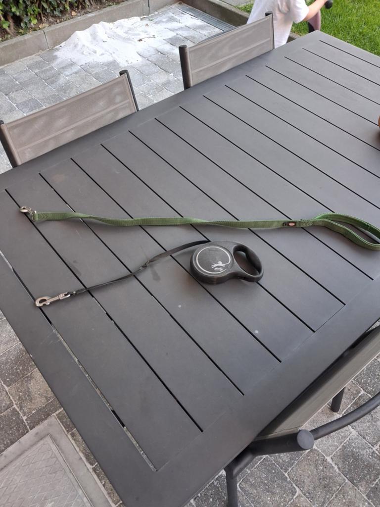 2x honden leiband, Tuin en Terras, Terrasdelen en Vlonders, Ophalen, Gebruikt, Kunststof