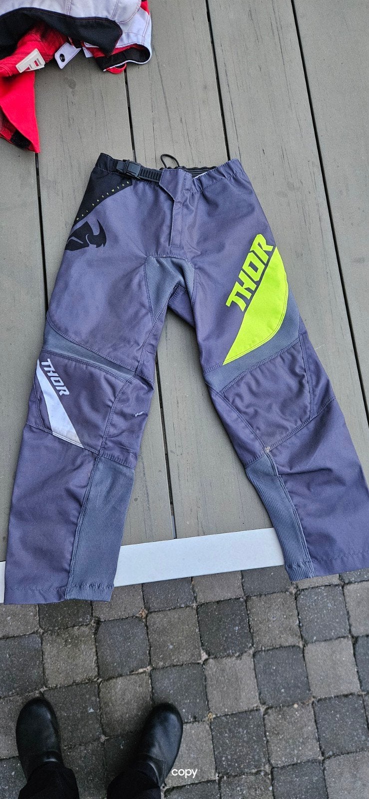 Thor broek jeugd maat 26, Seconde main, Enlèvement ou Envoi, Pantalon | textile, Thor Racing