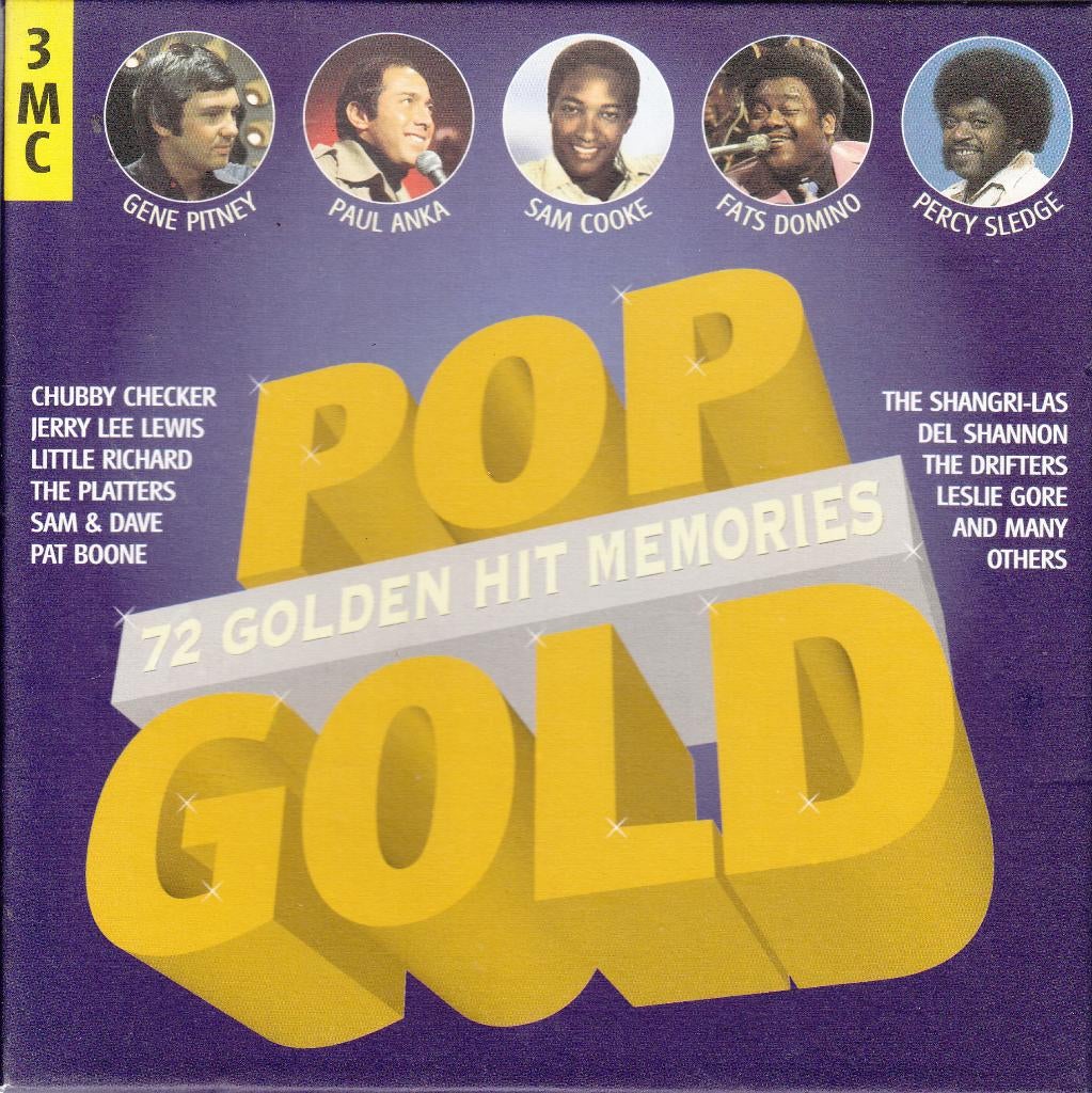 Pop Gold: 72 Golden Hit Memories op 3 muziekcassettes, Cd's en Dvd's, Cassettebandjes, Verzenden, Pop, Origineel