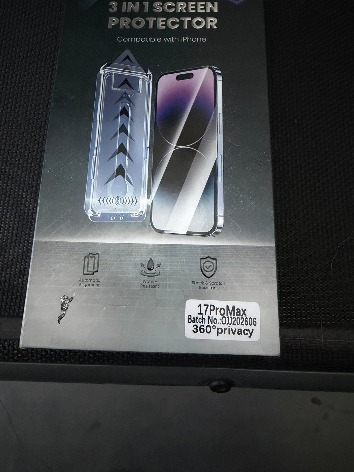 Te koop screen protector iphone 17 pro max 360 privacy, Ophalen, Nieuw