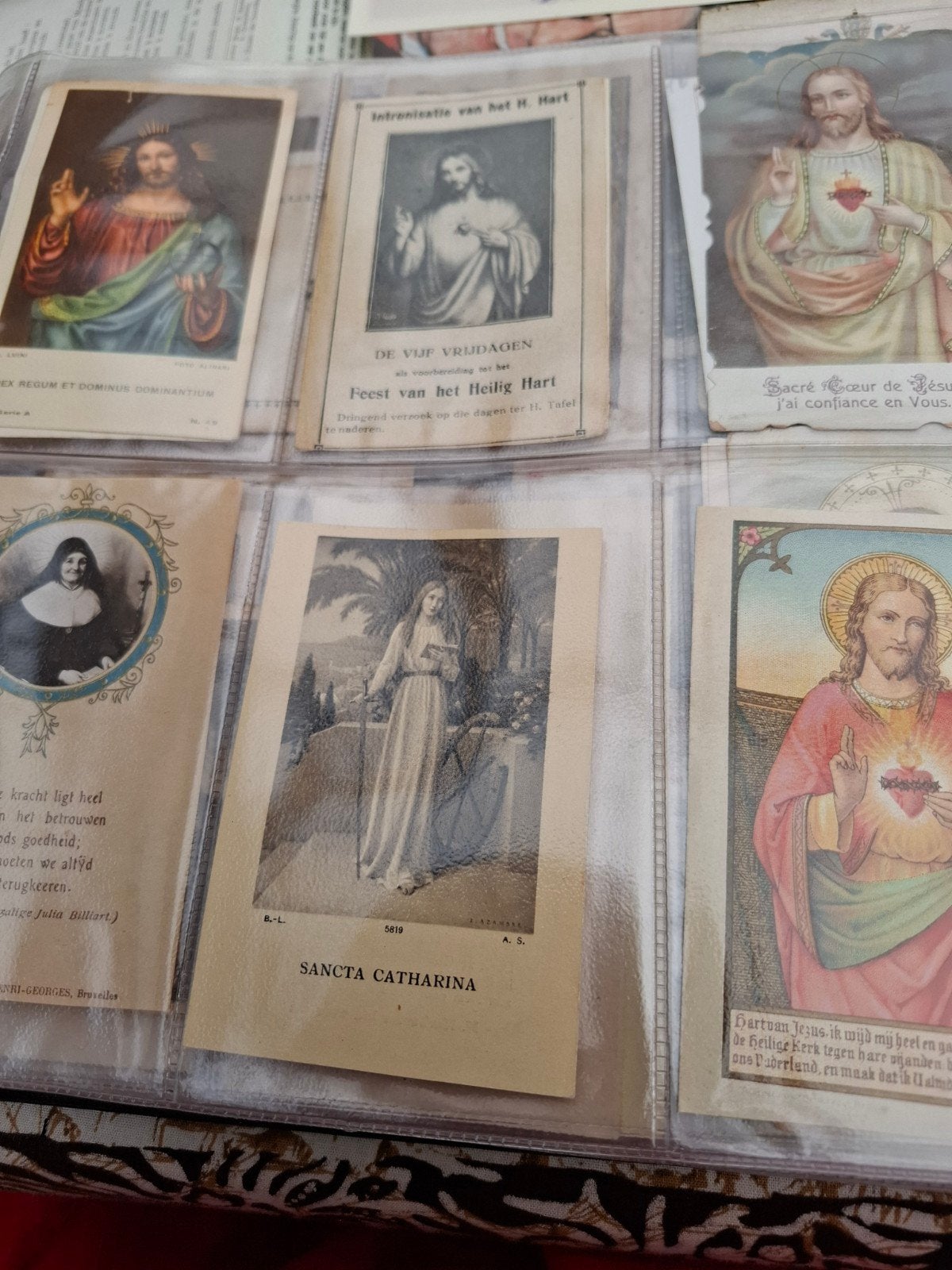 kaft met 384 heiligen prentjes, Verzamelen, Ophalen