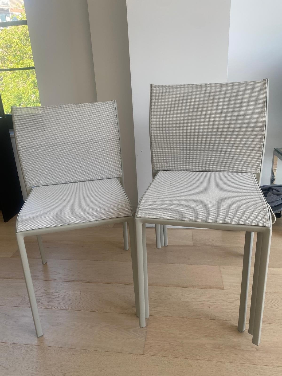 4 chaises de jardin Fermob, Jardin & Terrasse, Chaises de jardin, Enlèvement, Utilisé, Autres matériaux, Empilable