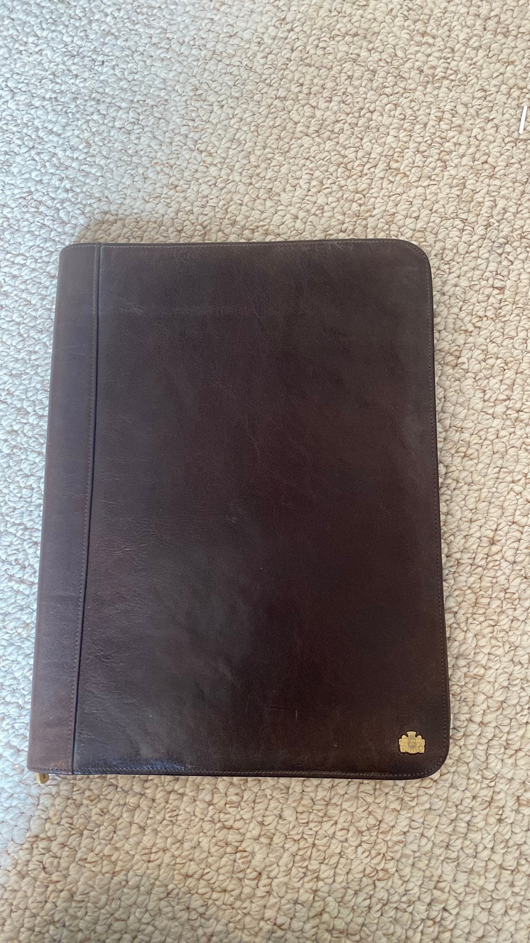 Slip et porte-notes en cuir marron foncé, Bijoux, Sacs & Beauté, Neuf, Autres marques, Cuir, Enlèvement ou Envoi