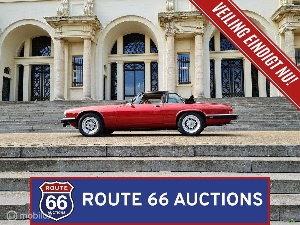 Jaguar XJ-SC V12 | 1986 | Route 66 Auctions, Auto's, Zwart, Bedrijf, Handgeschakeld, Overige carrosserie