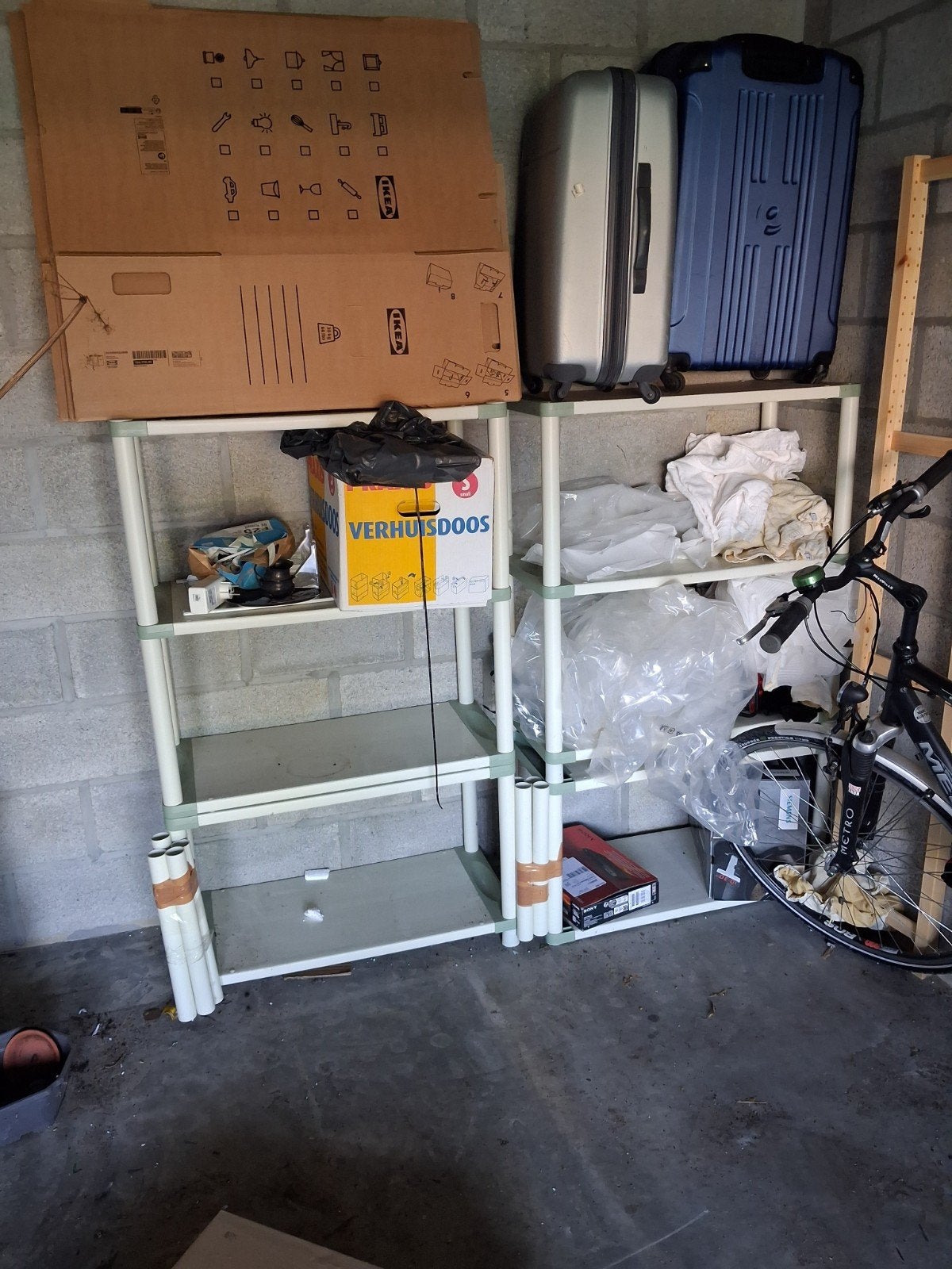 twee plastic stellingkasten, Huis en Inrichting, Ophalen