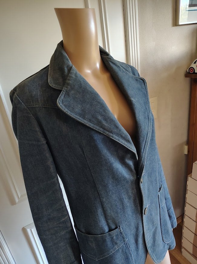 vintage jeans vest, Zo goed als nieuw, Jasje, Maat 36 (S), Vintage .