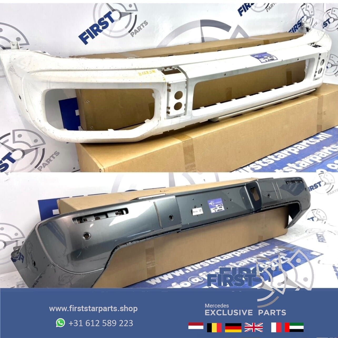 W463 G KLASSE G63 AMG VOORBUMPER + ACHTERBUMPER origineel Me, Utilisé, Avant, -, -