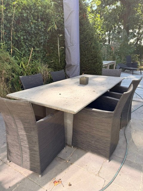 Tuintafel - set met stoelen, Ophalen, Gebruikt