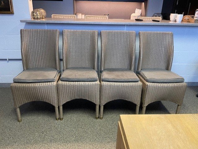 Rotan stoelen met kussens 8 stuks, Huis en Inrichting, Ophalen, Gebruikt