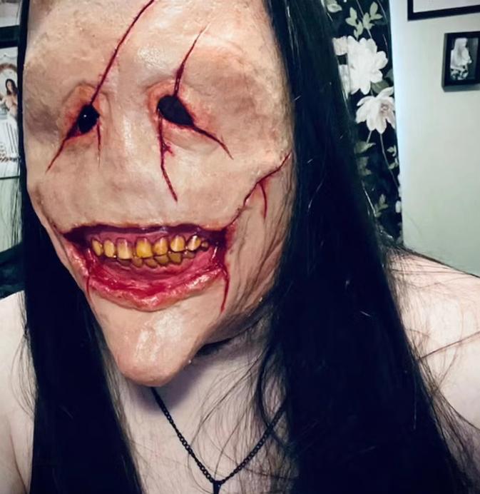 Démo de luxe avec masque intégral en latex pour cheveux, Envoi, Neuf