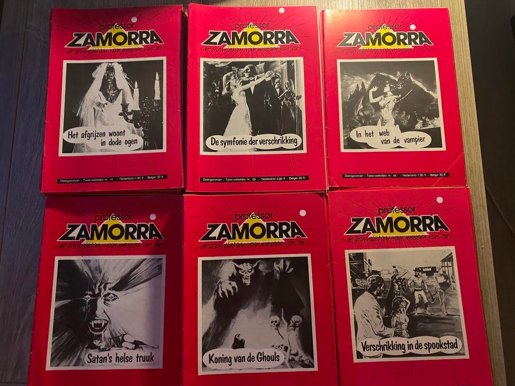 🔥 Vintage Pocket: grote partij Professor Zamorra - 38 stuks, Enlèvement ou Envoi