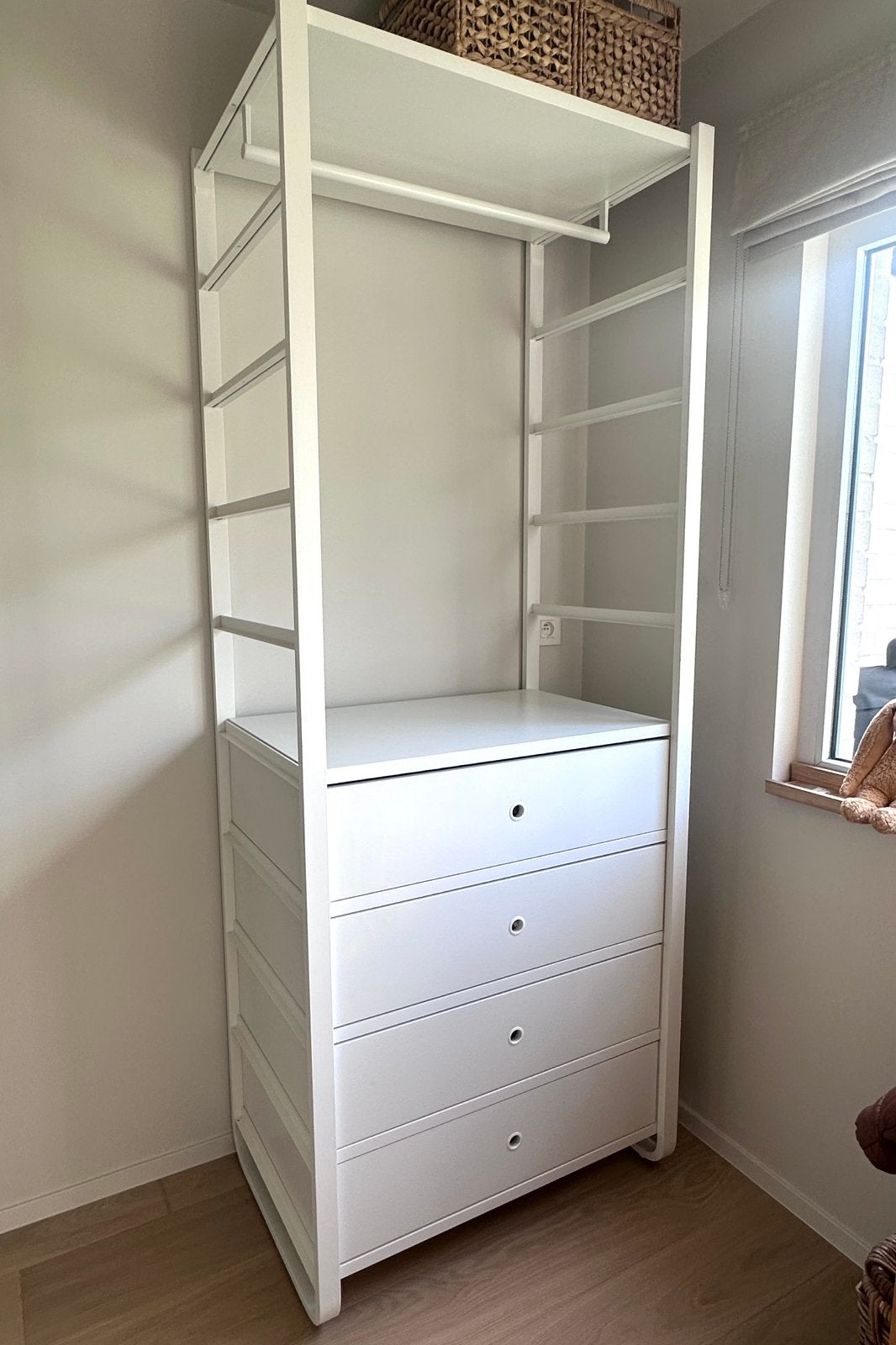 Kledingkast Ikea Elvarli - 216 x 84 x 55 cm, Ophalen, Zo goed als nieuw