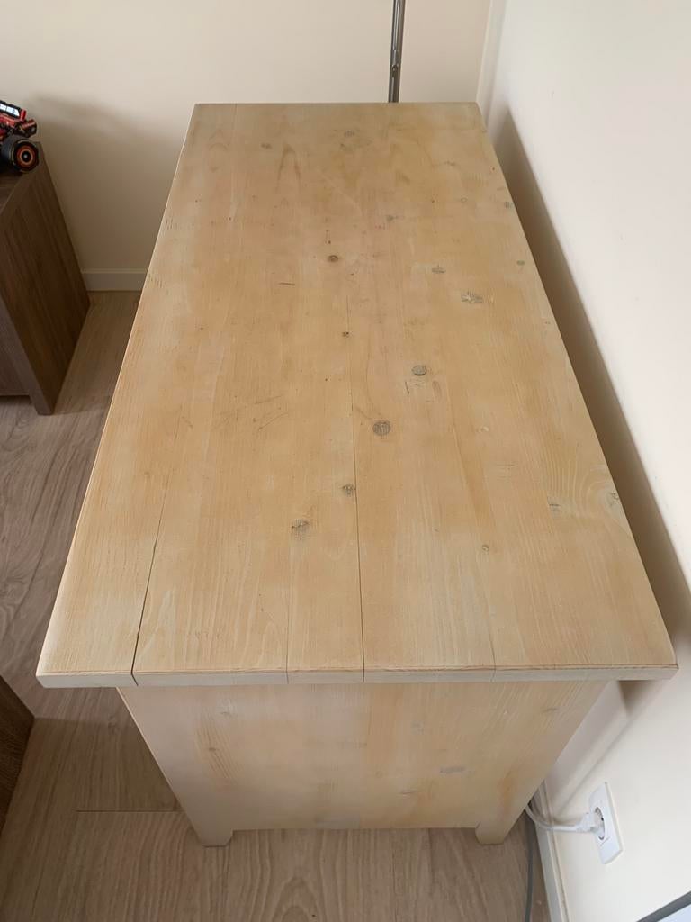 Houten bureau, Huis en Inrichting, Bureaus, Ophalen, Gebruikt, Kinderbureau, Bruin