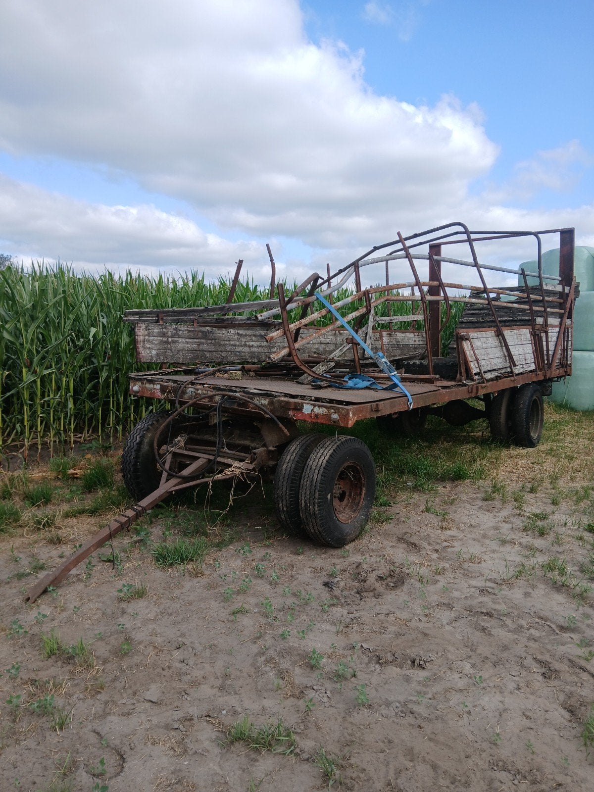 Platte wagen, Ophalen, Fruitteelt, Transport