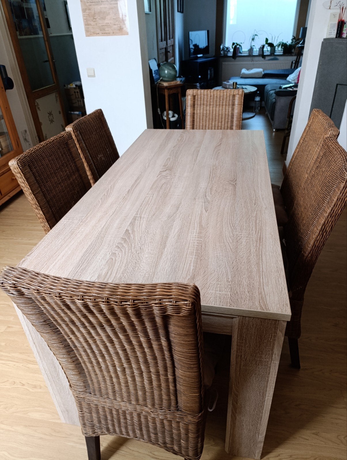 table + 6 chaises, Maison & Meubles, Enlèvement, Comme neuf, 6 à 8 chaises