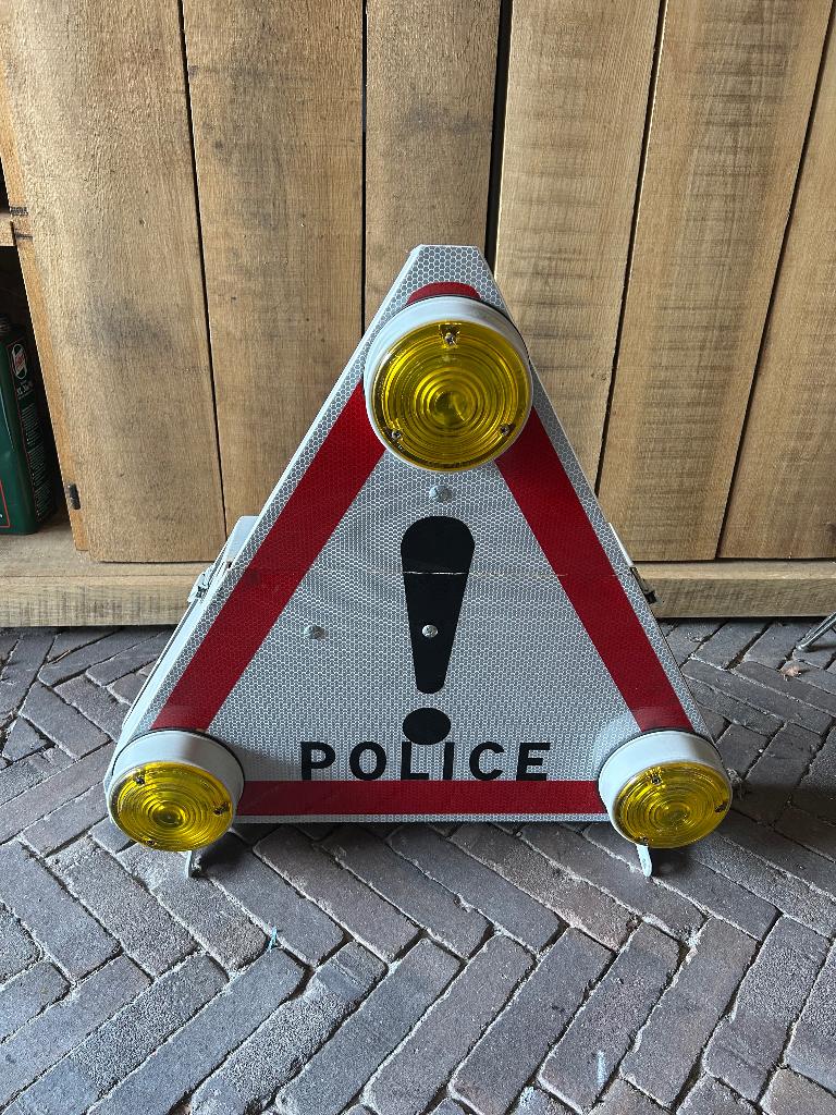 Mooi bord police, Ophalen, Zo goed als nieuw