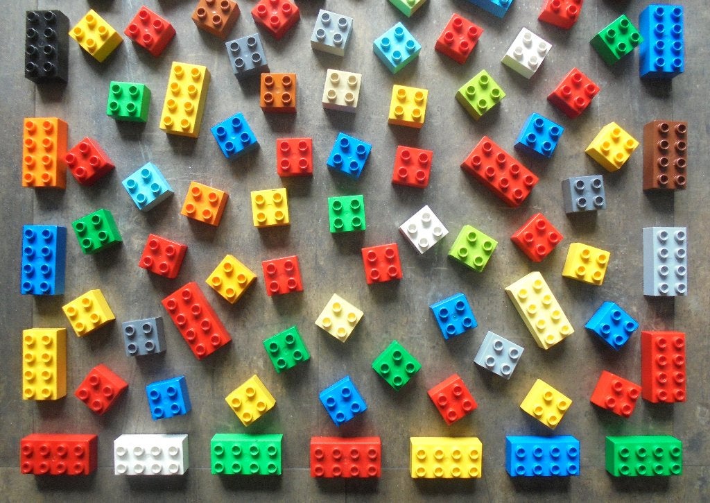 Lego Duplo Brick Set 174 (zie foto's), Kinderen en Baby's, Ophalen of Verzenden, Gebruikt, Losse stenen, Duplo