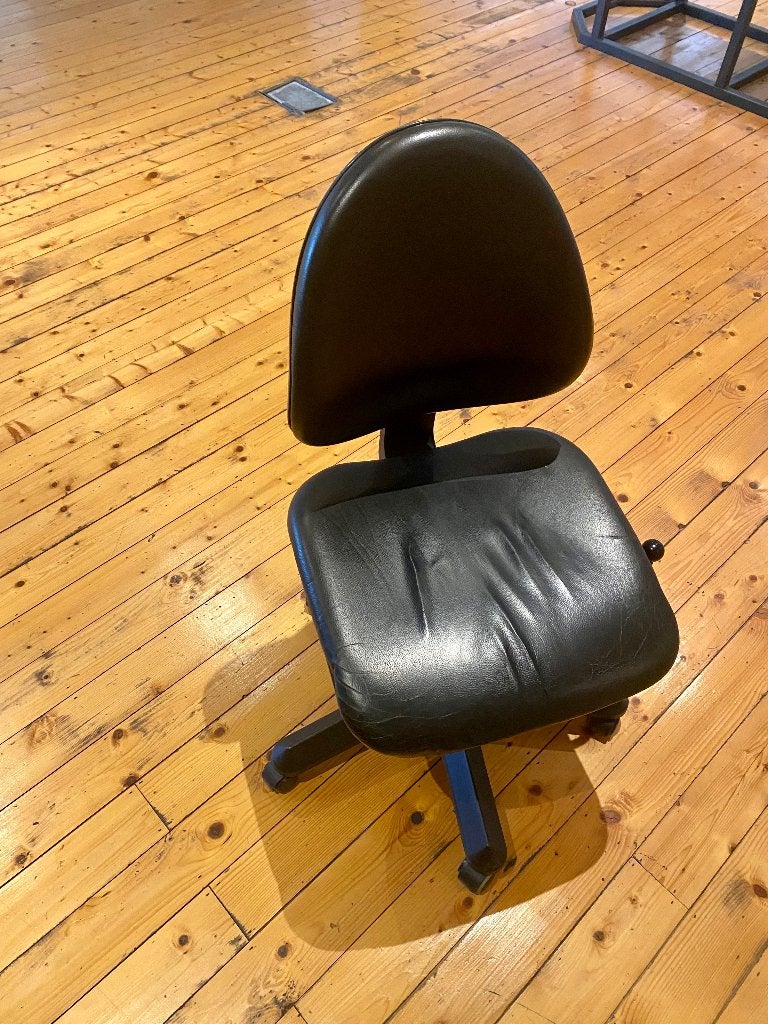 bureau stoel, Ophalen, Gebruikt, Zwart, Bureaustoel