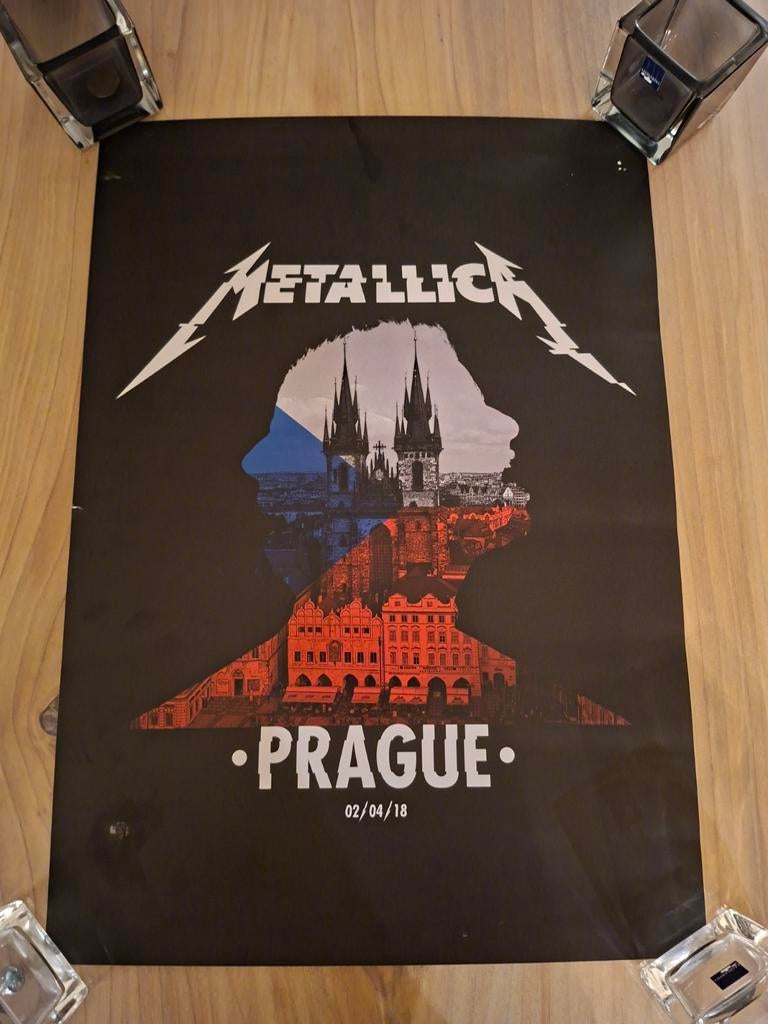 Metallica poster Praag 02/04/2018, Ophalen of Verzenden