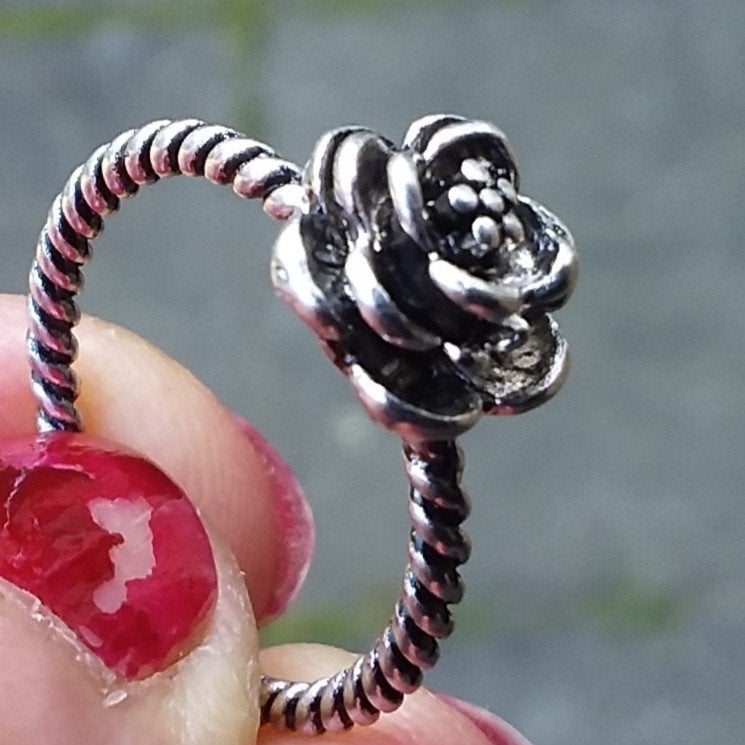 Vintage - Roze ring., Bijoux, Sacs & Beauté, Bagues, Enlèvement ou Envoi, Neuf, Rose