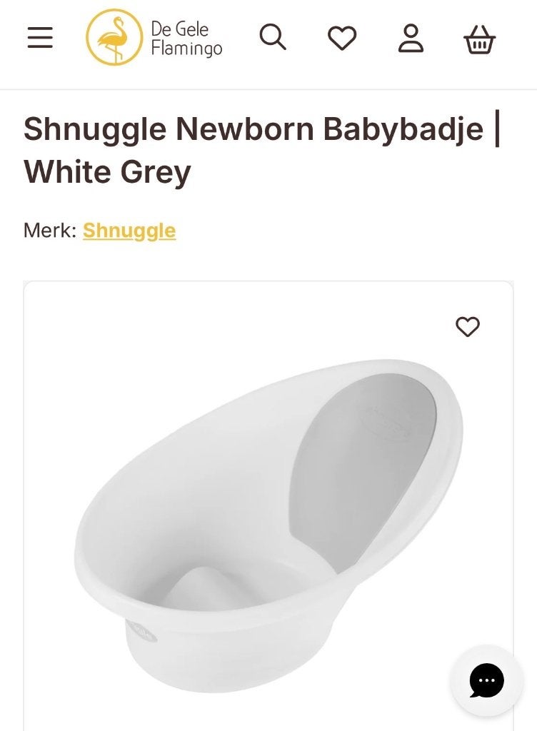 Babybadje Shnuggle, Kinderen en Baby's, Badjes en Verzorging, Ophalen, Zo goed als nieuw, Badje, Overige merken