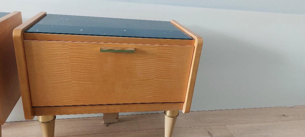 Vintage nachtkastjes, Ophalen, Gebruikt, 45 tot 65 cm, 55 tot 70 cm