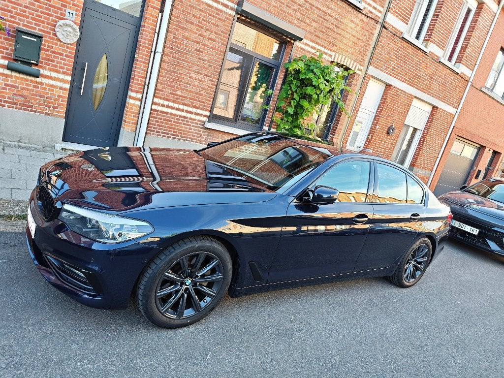 Bmw 520d, Cuir, Bleu, Automatique, Particulier