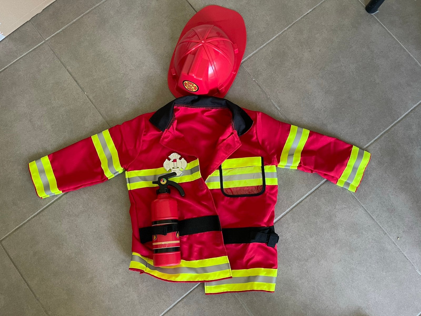 Brandweer carnavalskostuum voor kinderen, Ophalen of Verzenden, Zo goed als nieuw