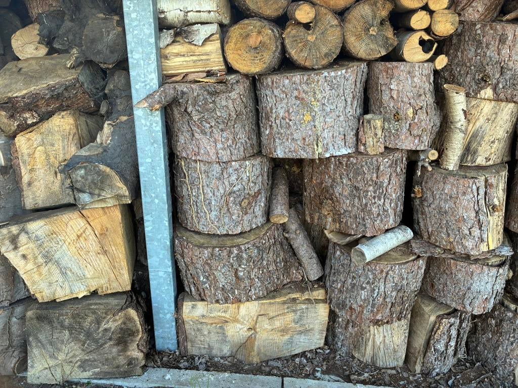 Brandhout den en linde, Tuin en Terras, Brandhout, 6 m³ of meer, Ophalen, Stammen