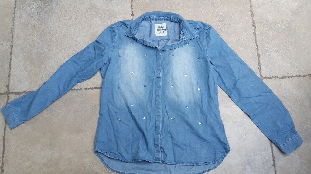 GRATIS : Jeans bloes mt 158, Kinderen en Baby's, Gebruikt, Meisje, Overhemd of Blouse, JBC