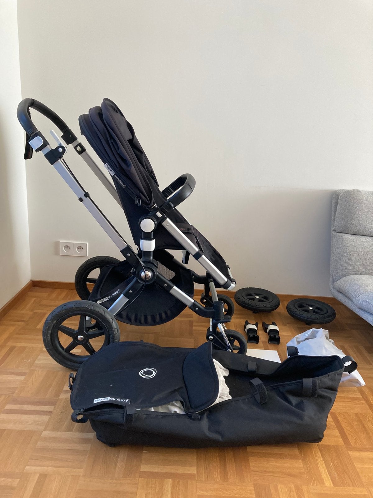 Bugaboo Cameleon 3 noire, Enfants & Bébés, Enlèvement, Comme neuf, Poussette, Maxi-Cosi