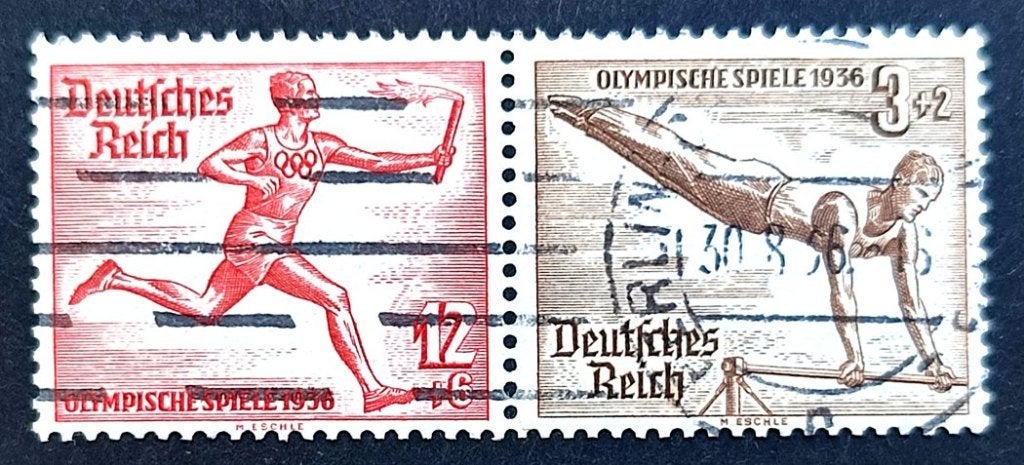 Deutsches Reich: 2X Olympische Spiele 1936, Ophalen of Verzenden, Overige periodes, Gestempeld