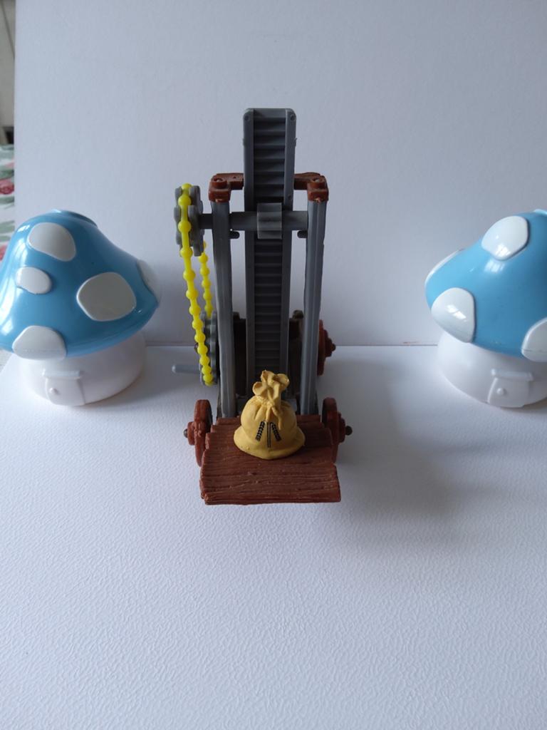 Schtroumpf Chariot élévateur, Enlèvement ou Envoi, Comme neuf, Poupée, Figurine ou Peluche