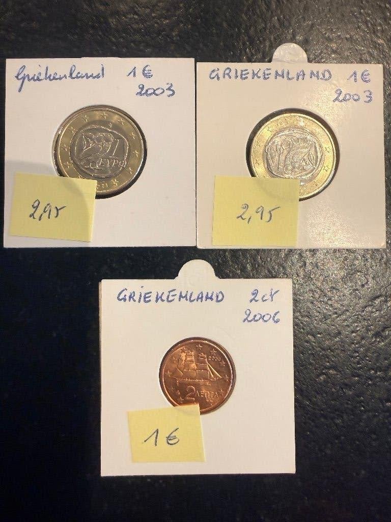 euromunten Griekenland - UNC, Postzegels en Munten, Ophalen of Verzenden, Griekenland, Overige waardes, Setje