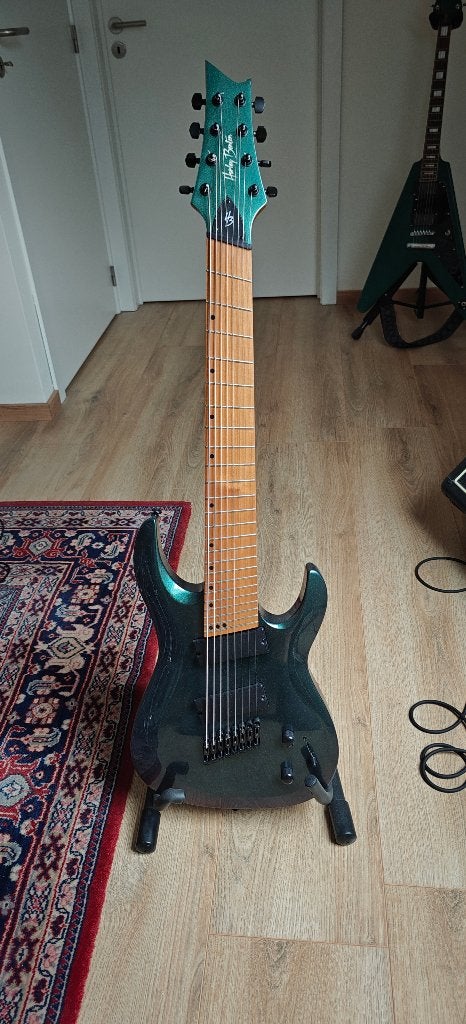 Harley Benton R-458FFB Roasted Multiscale 8 String, Muziek en Instrumenten, Snaarinstrumenten | Gitaren | Elektrisch, Ophalen