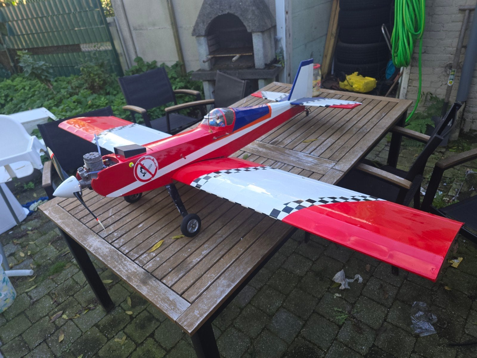 SIG Four-Star 60 RC Sportvliegtuig – Vliegklaar, Hobby en Vrije tijd, Ophalen, Zo goed als nieuw, Nitro, RTF (Ready to Fly)