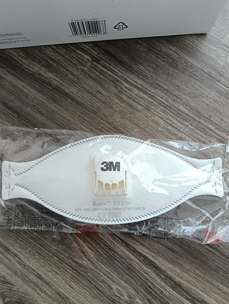Stofmasker 3m 9332+ FFP3 met uitademventiel, Bricolage & Construction, Enlèvement ou Envoi, Neuf, Masques anti-poussière