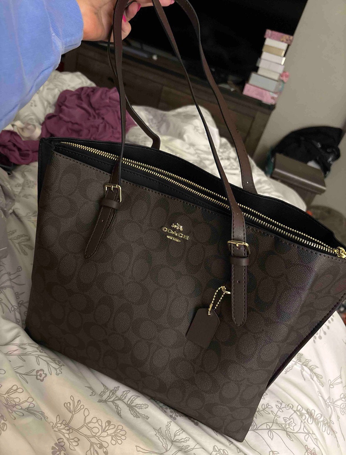 Bruine Coach Mollie tas nieuw!, Handtassen en Accessoires, 40 tot 60 cm, Bruin, Nieuw, Minder dan 35 cm