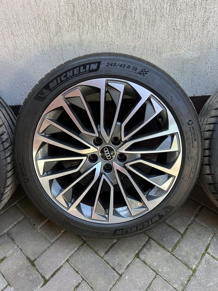 Audi A6 velgen 19inch sline velgen met zomerbanden, Enlèvement, 19 pouces, Pneus été, Pneus et Jantes
