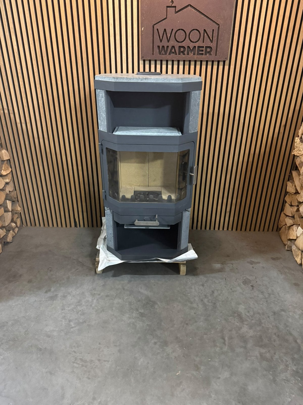 26101 Poêle en stéatite Bk 8kw, Enlèvement, Utilisé, Bois, Autoportant