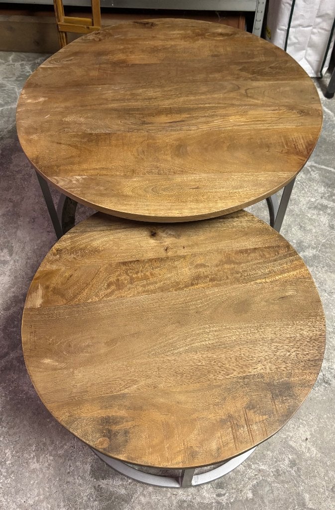 Salontafel / bijzettafel, Ophalen, Zo goed als nieuw, Rond