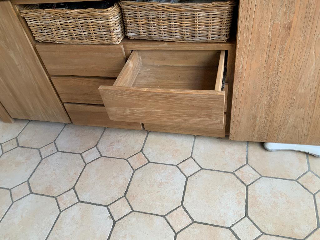 Kast dressoir, Huis en Inrichting, Ophalen, Teakhout, Zo goed als nieuw, 200 cm of meer