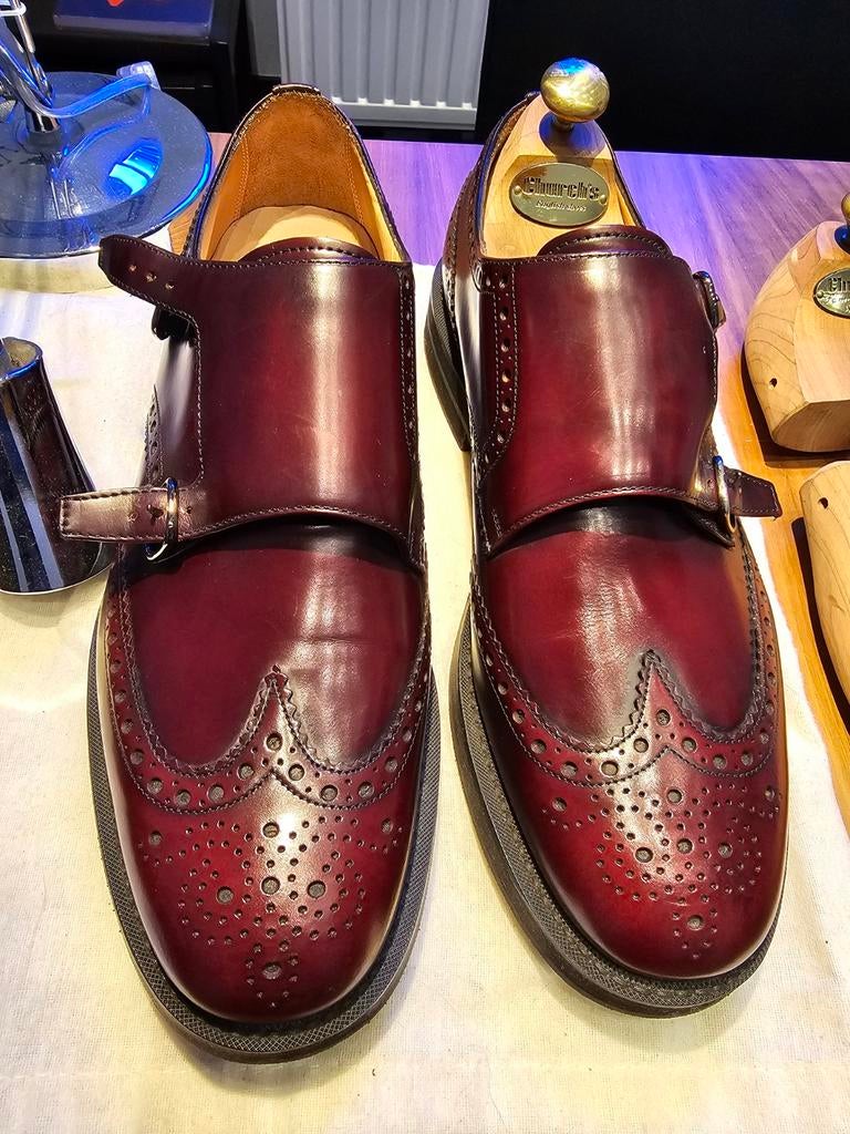 KELBY 2, Bourgondië van de Double Monk Church size 95 F, Kleding | Heren, Schoenen, Overige kleuren, Church’s, Ophalen of Verzenden