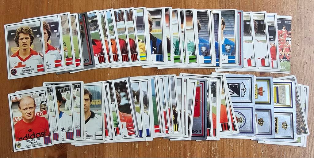 Lot football Panini 82 Lot 53 + 14 doubles de football!, Enlèvement ou Envoi, Comme neuf, Plusieurs autocollants