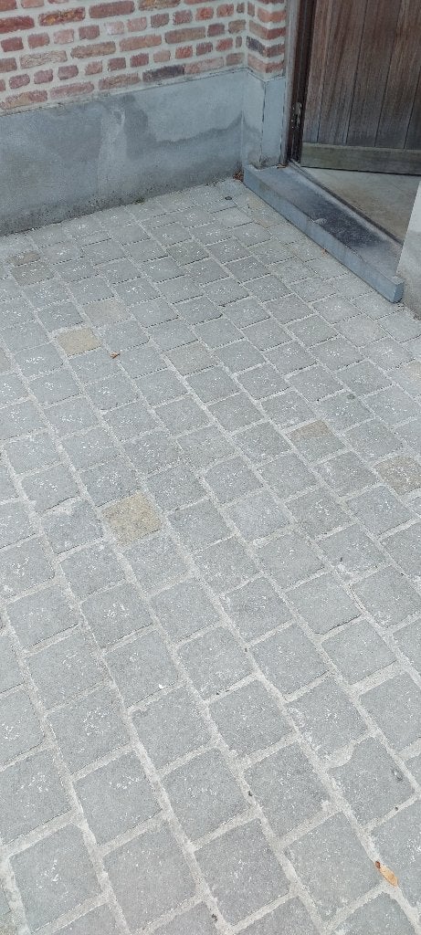 Kandla grey natuursteen 14x14x7cm 25m2, Tuin en Terras, Tegels en Klinkers, Ophalen, Gebruikt, Klinkers, Natuursteen