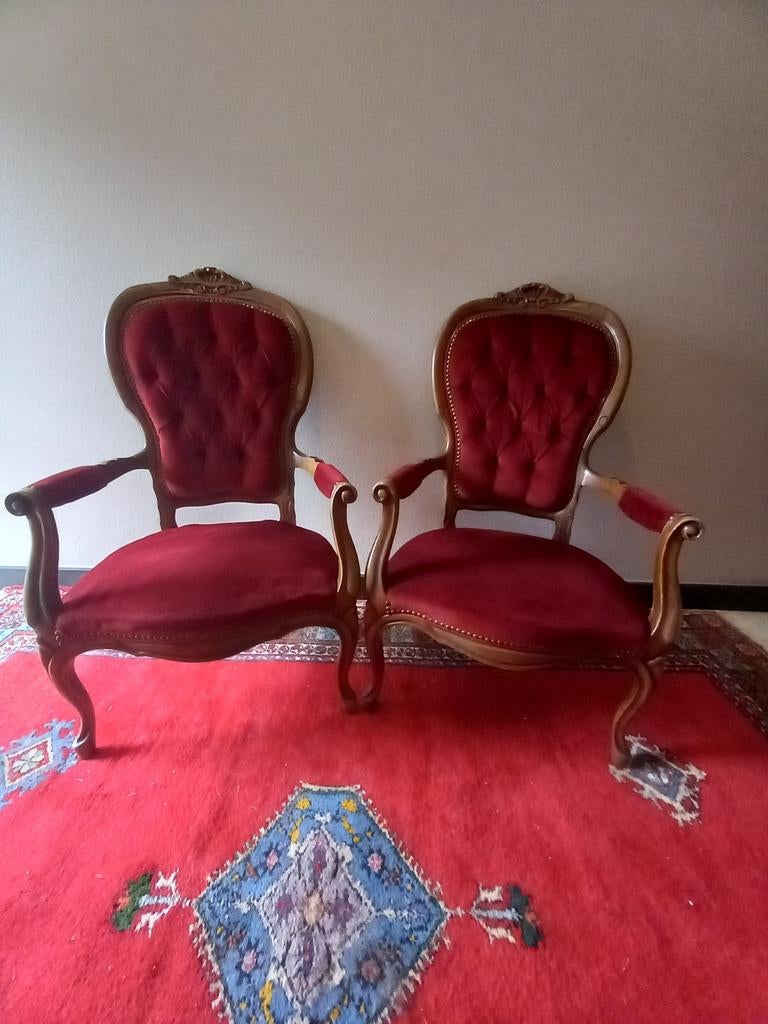 Set van 2x barok fauteuils, Ophalen