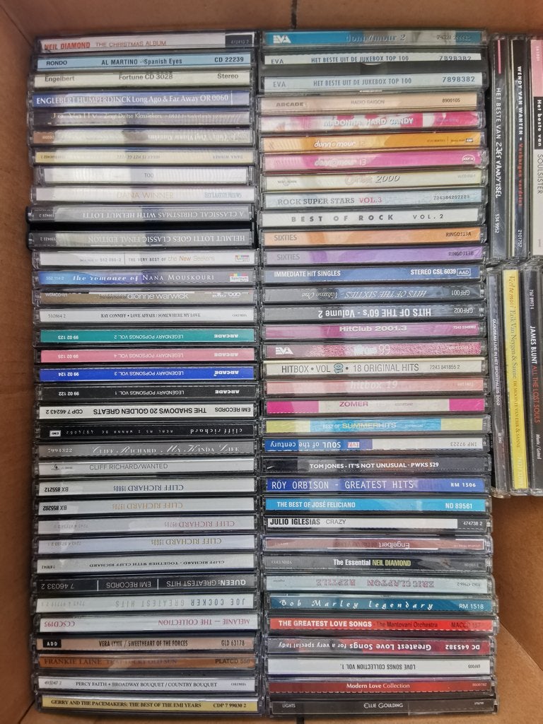 Grote partij CD's (237 stuks / 4 volle dozen), Ophalen, Gebruikt, Overige typen