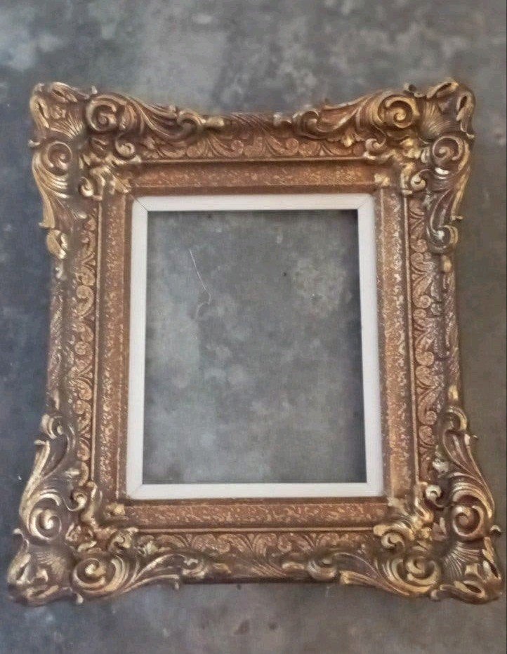 Cadre doré, Maison & Meubles, Enlèvement ou Envoi, Bois, Doré